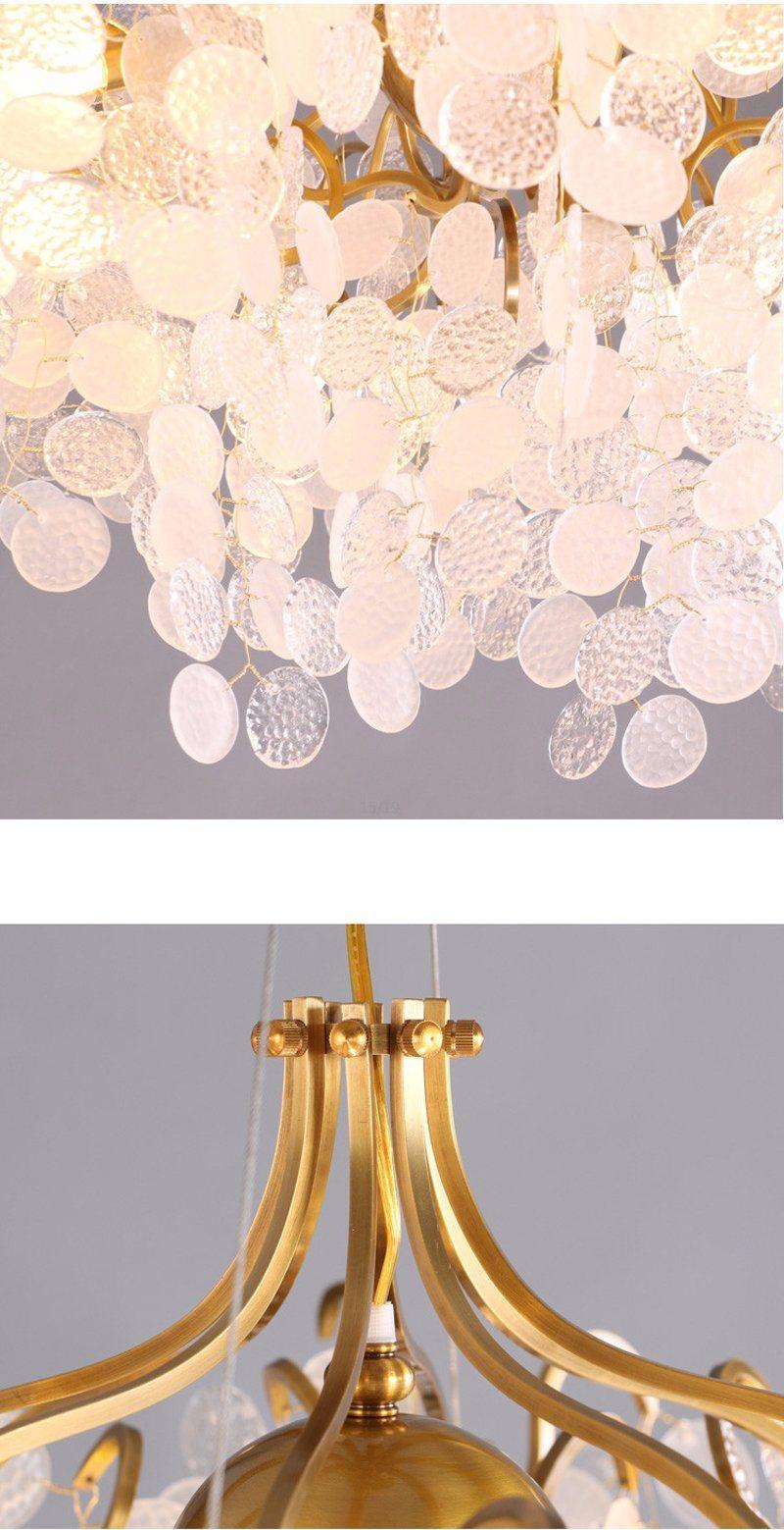 American Hotel Tree Branch Copper Crystal Chandeliers Lighting