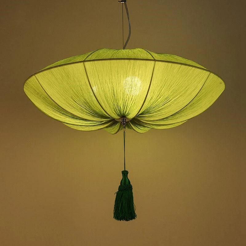 Chinese Style Lamps New Classical Lantern Ocean Light Fabric Pendant Light (WH-WP-32)