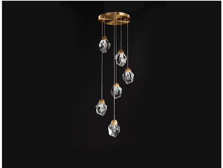 Casa Home Crystal Single LED Hotel Chandelier