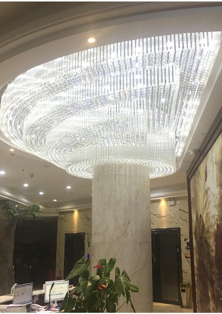 New Product Decorative Villa Commercial Hotel Exhibition Luxury Custom Crystal K9 Chandelier Light