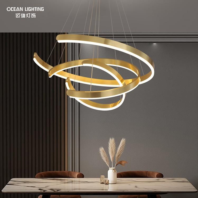 Ocean Lighting Wholesal Luxury Modern Indoor LED Gold Pendant Light