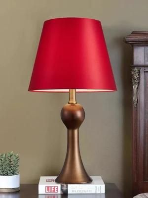 Lamp Bedroom American Style Retro Luxury Romantic Warm Wedding Room Bed Head Bright Red Wedding Table Lamp Pair