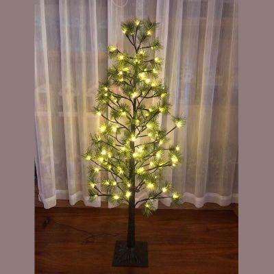 Christmas Decorations Gold Light Pine Needle Tree Lamp for Gc-Lt-0061