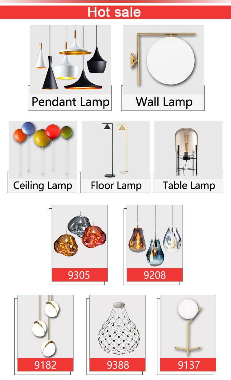 Energy Saving Iron Glass Material LED Lighting Chandleier Lamp