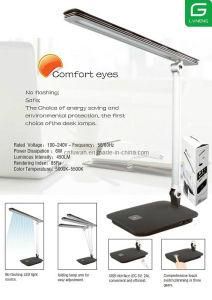 hot desk/ table lamp 6w new design good value bright LED dimmable foldable portable touch switch low 3 CE RoHS TUV SAA UL GS EMC
