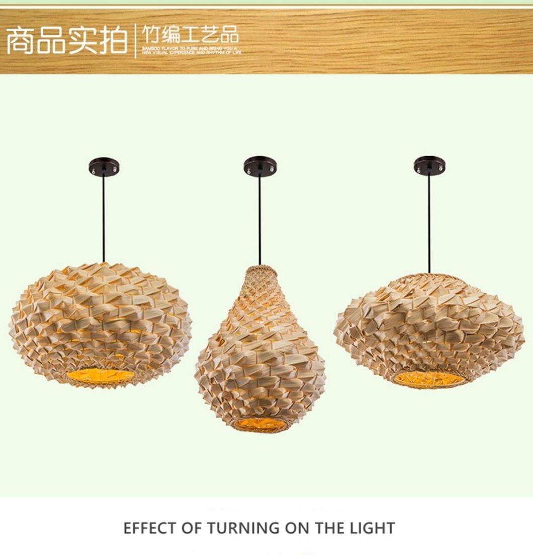 DIY Creative Bamboo Hanging Pendant Lamp