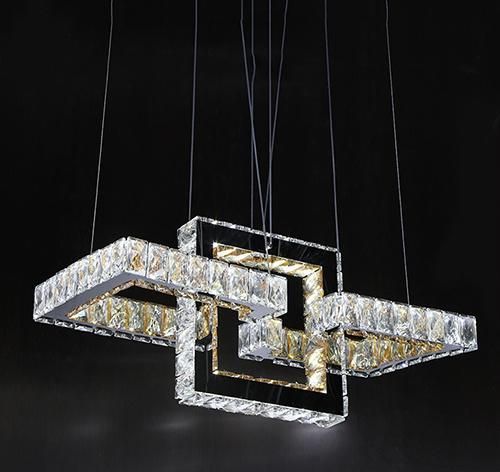 Modern LED Crystal Chandelier Lamp for Island Lighting Fixtures for Dining Living Room