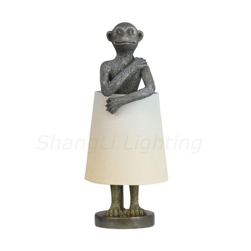 Creative Animal Table Lamp High-End Art Modern Design Table Lamp Animal Monkey Sculpture Nordic Table Lamp.