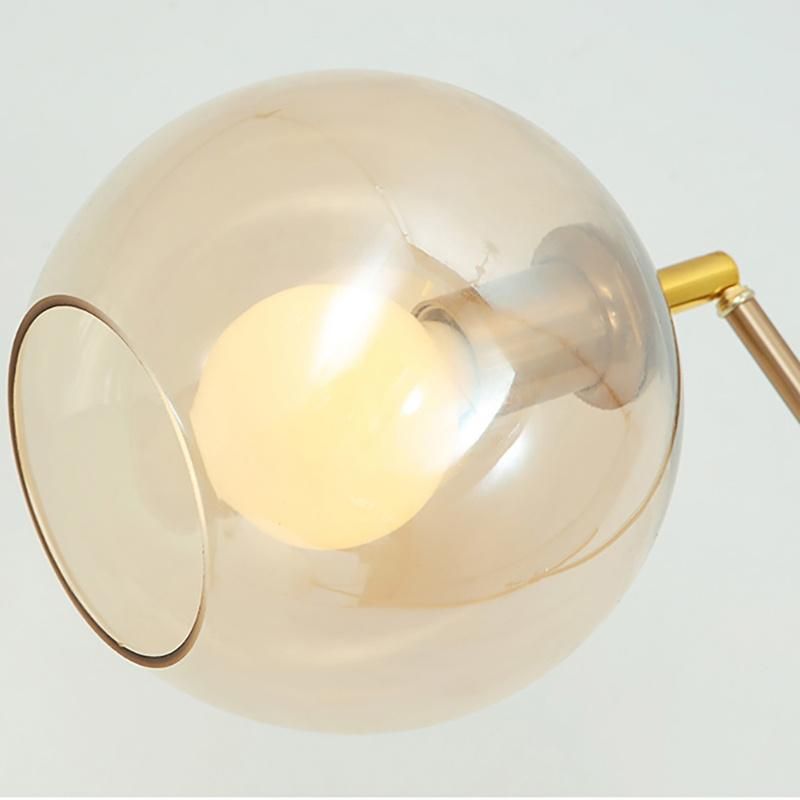 Transparent Shade Bulb Floor Lamp Table Lamp Reading Nightstand Lamp