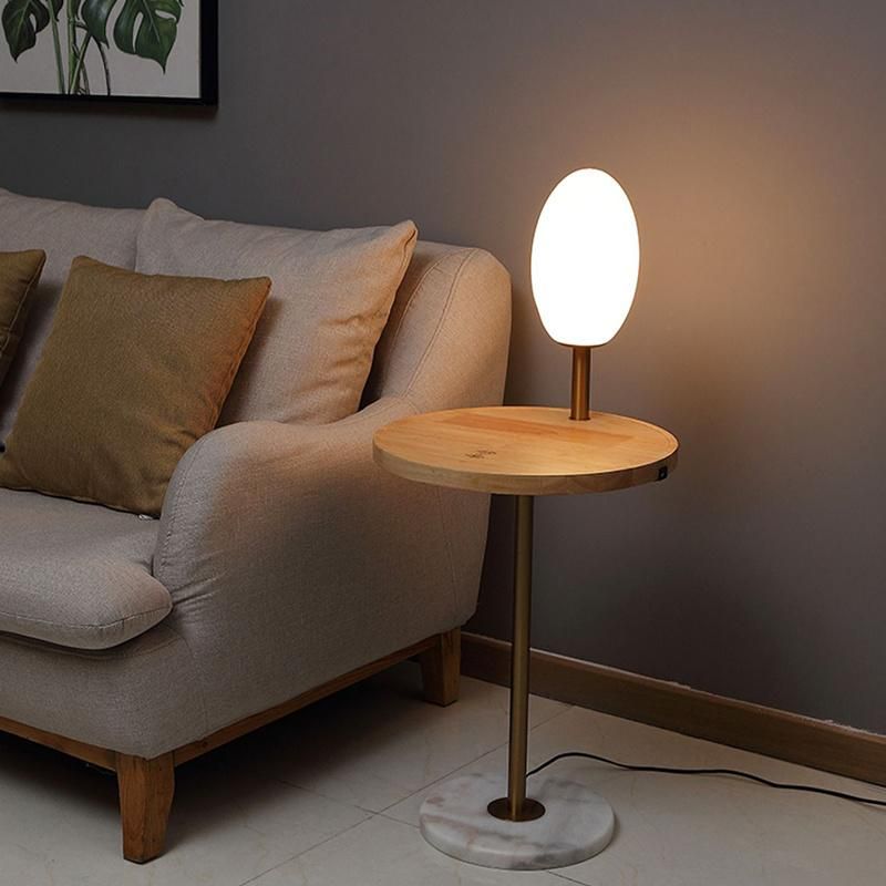 Light Luxury Sofa Side Bedroom Small Table Floor Lamp Bedside Living Room
