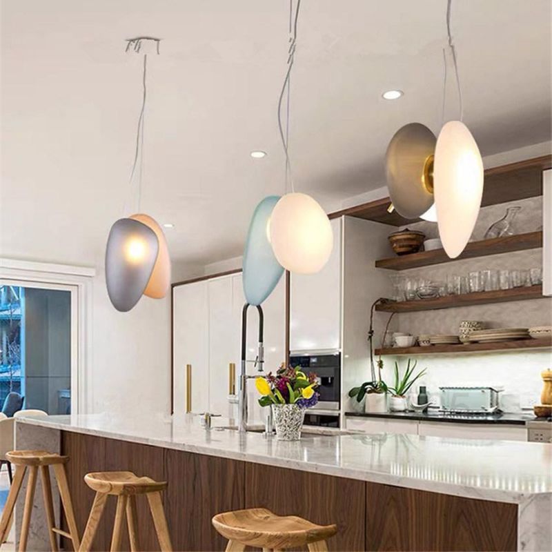 Post Modern 4 Colors Style Designer Pendant Lamp Special Shaped LED Glass Lamp Living Room Pendant Lamp (WH-AP-180)
