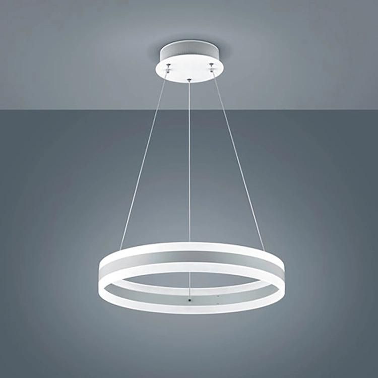 Modern Simple Circular LED Chandelier Dining Room Bedroom Study Lighting Zuo Modern Lighting