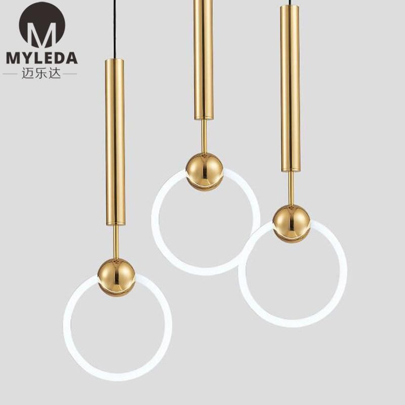 Home Decoration Iron Ceiling Glass LED Pendant Lamp