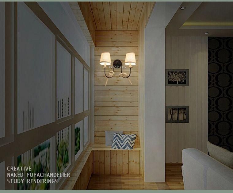 Retro Loft Wall Lamp Double Heads Bird Light Study Office Stair Aisle Living Room Bedroom Birds Wall Light (WH-VR-45)