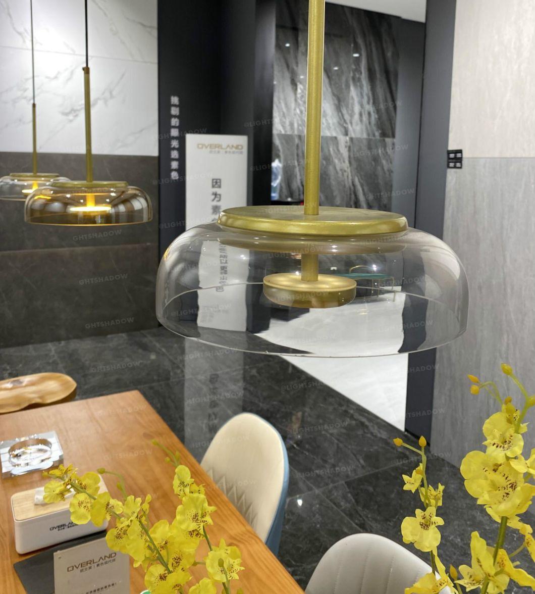 Modern Glass Pendant Lamps LED Bowl Nordic Lighting Dinner Table Chandelier (WH-GP-41)