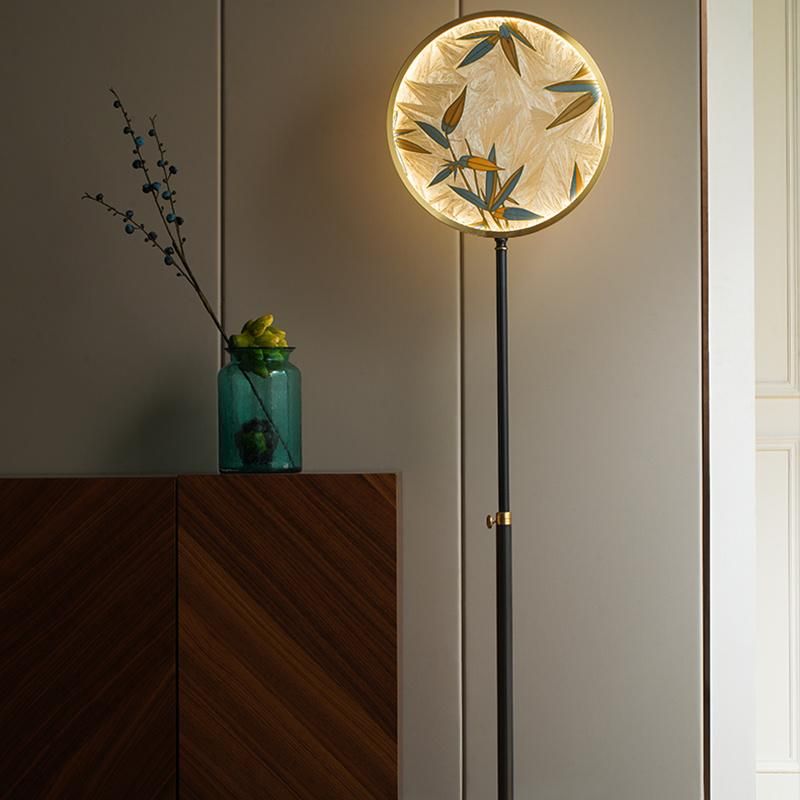 Floor Lamp Living Room Bedroom Chinese Style All Copper Desk Light