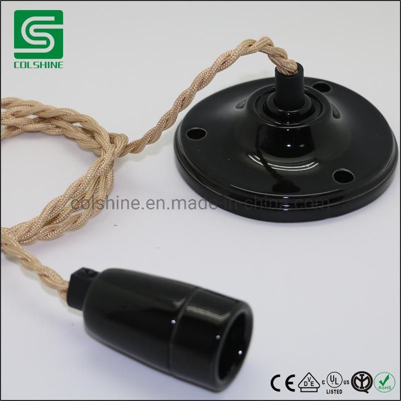 Hang Lamp E27 E14 Colorful Ceramic Pendant Light