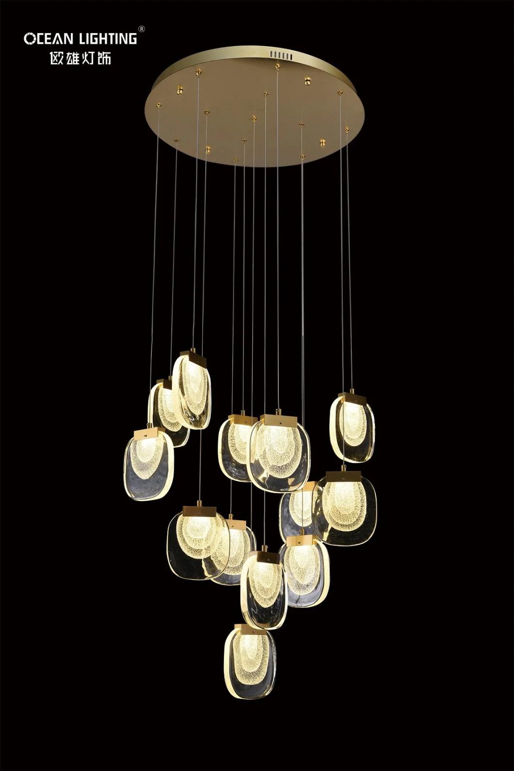 Golden Warm Lighting 3000K Metal 3W Crystal Chandelier Lighting
