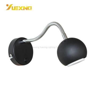 Max50W Black Adjustable Surface Mounted Decorative Iron Wall Lighting Round GU10 Spotlight