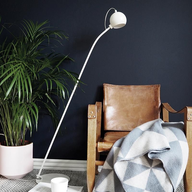 Nordic Classic Modern Bedroom Living Room Study Metal Floor Lamp Ball