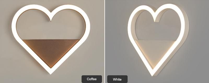 Wholesale Nordic Design Heart Shape LED Wall Lights