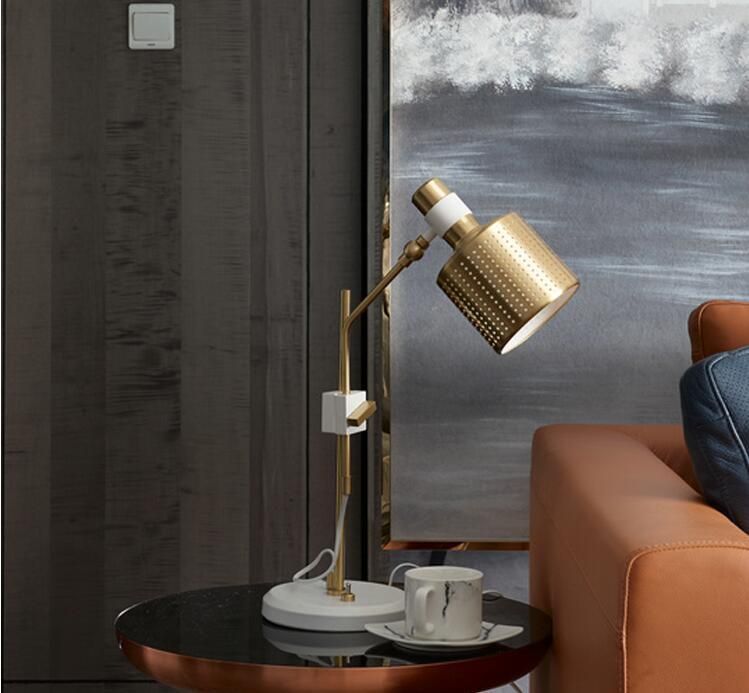 2017dlss Newest Modern Gold Study Room Lighting Aluminium+Iron Desk Lamp