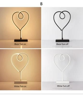 Sun Flower Small Metal Shade Charge Wireless Charger Plastic Holder Desk Lamp
