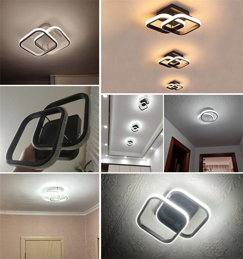 Surface Mounted Iron LED Ceiling Lamps for Balcony Corridor Bedroom Dining Room Studyroom Hall Indoor Home Lights for AC90-260V