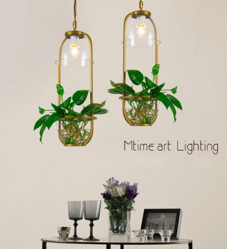 Pastoral Pendant Light American Style Restaurant Creative Cafe Hotel Decor Glass Pendant Light Hanging Lamp (WH-AP-194)
