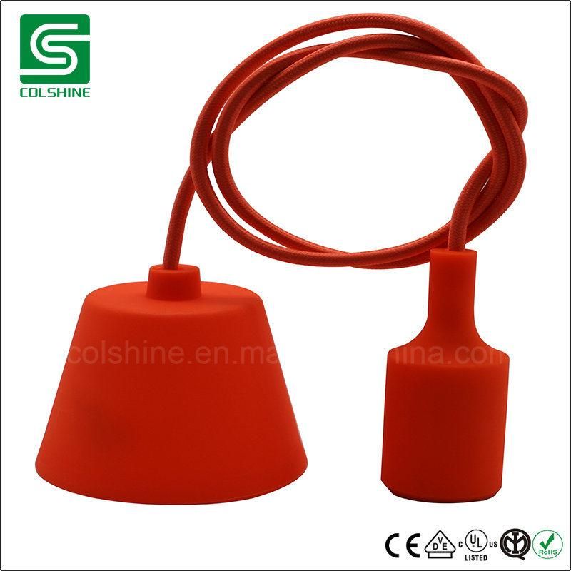 Silicone Plastic Pendant Light for E27 Es Base Bulb Light Lamp