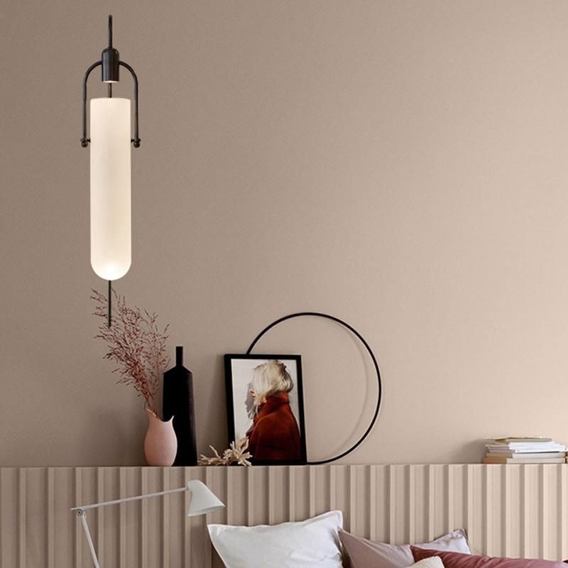 Modern Art Light Glass Corridor Living Room Background Wall Bedroom Bedside Wall Lamp