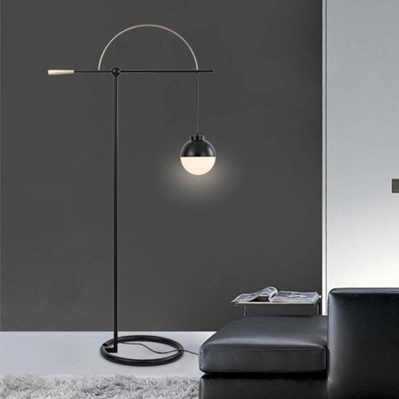 Nordic Floor Lamp Modern Iron Glass Floor Lamps for Living Room Bedroom Study Decoration Minimalist Floor Lamp (WH-MFL-77)