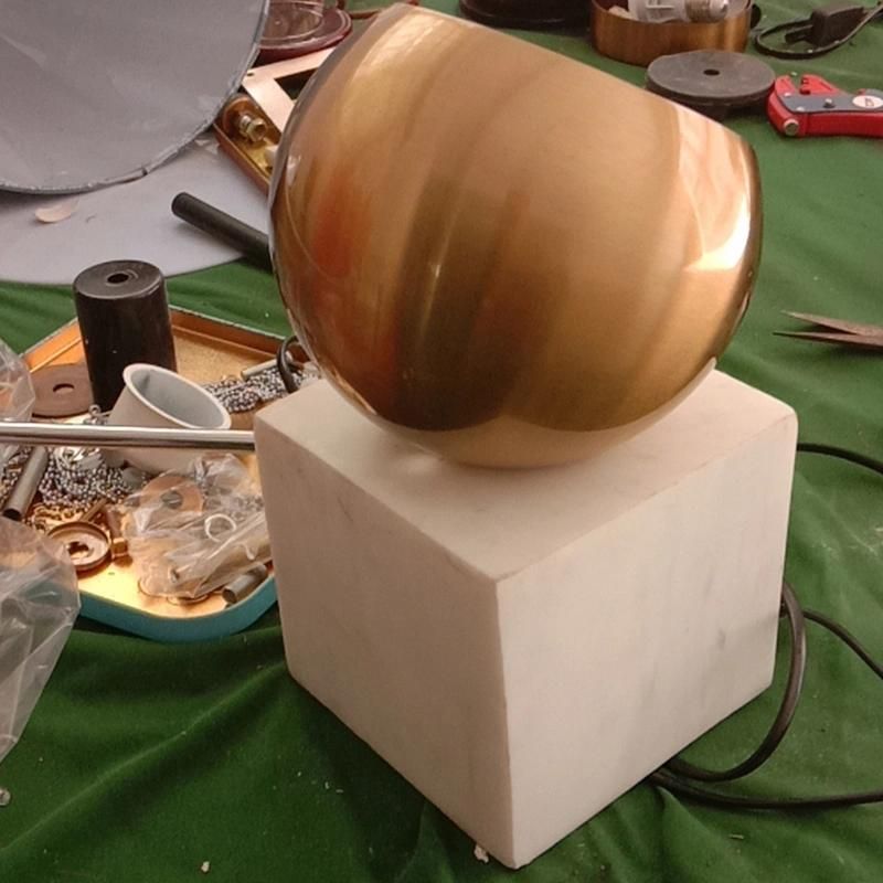 Copper Marble Designer Creative Table Lamp Nightstand Lamp Restaurant Lamp