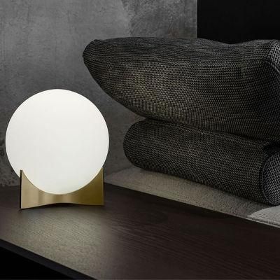 2022 One Nordic Designer Glass Simple Decoration Bedroom Bedside Table Lamp Bathroom Decor