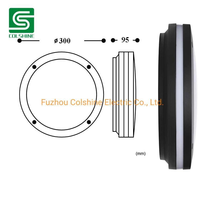 Round E27 LED Bulkhead Wall Light Aluminum Outdoor Bulkhead Lamp