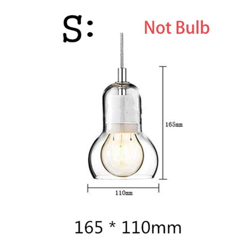 Nordic Industrial Lamp Vintage Loft Pendant Lights Glass Pendant Lamp (WH-AP-237)