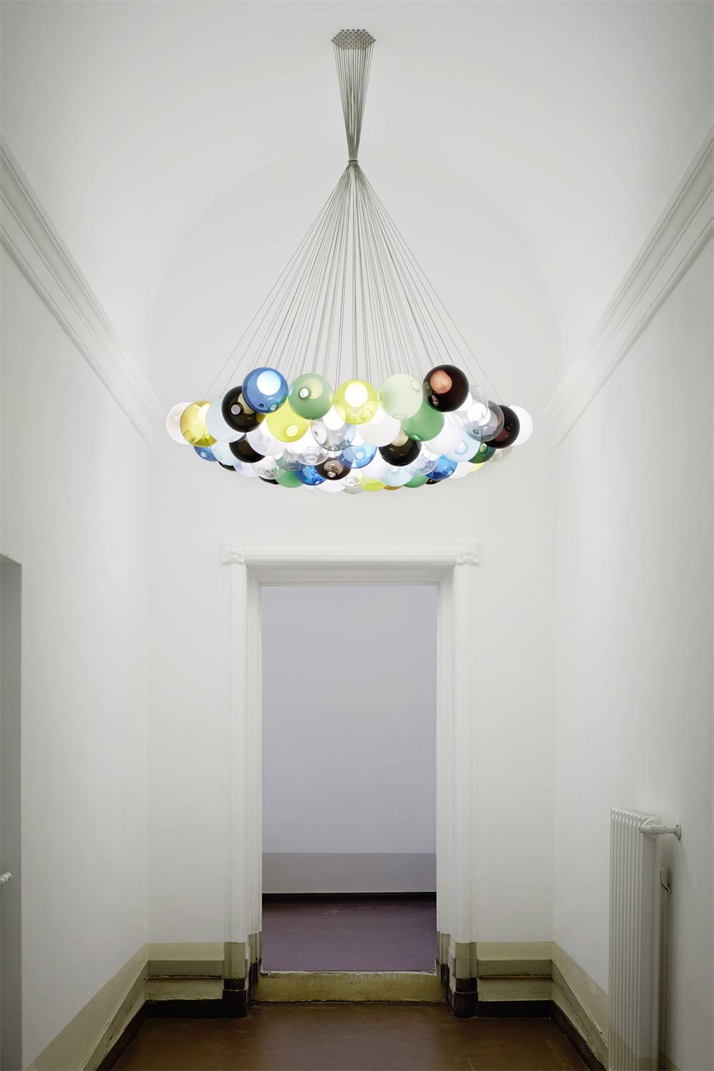2022 Nordic Style Glass Lamp Designer Lights for Ceiling Adjustable Shape Chandelier