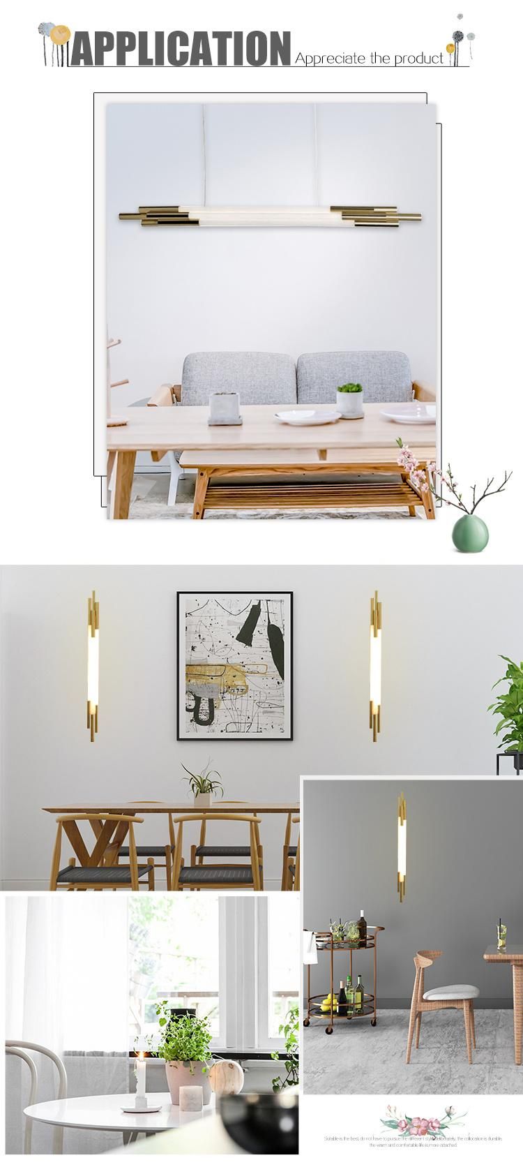 New Product Modern Dining Room Lighting Glass Tube LED Pendant Light