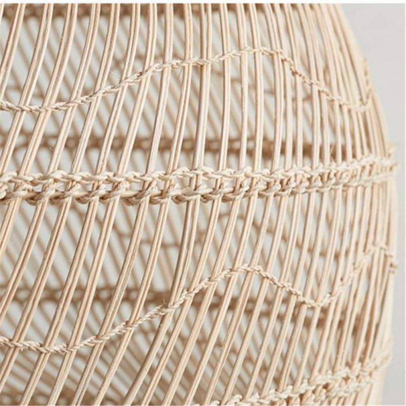 Modern Rattan Pendant Lights Japanese Style Hanglamp for Living Room Bedroom Dining Room Bar Decor Loft E27 Luminaire Suspension