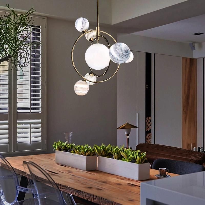 Milky Way Solar System Design Pendant Lamp Chandelier Kid Bedroom Lamp