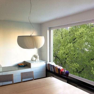 Nordic Minimalist Pendant Light Creative Living Room Art Lorens Modern Wavy Parchment Pendant Light (WH-AP-303)