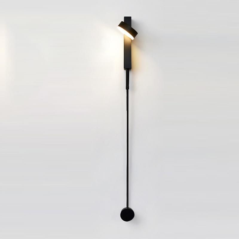 Bedroom Atelier Bedside Black Rotation LED Art Deco Lamp Bedside Light (WH-VR-87)