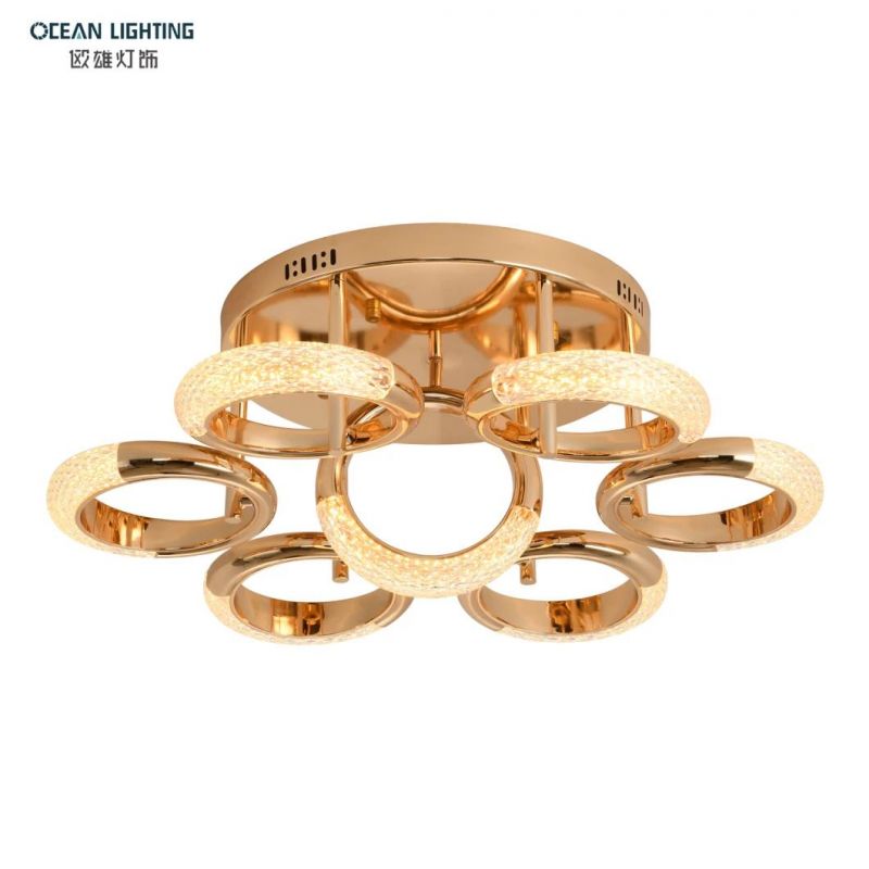 Hotel Ocean Lamp Dining Living Room Modern Simple Flower Special Design LED Ceiling Lighting