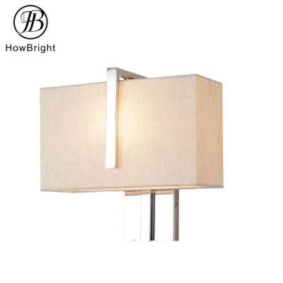 How Bright Modern Hotel Decorative Wall Light Chrome E27 Bedside Wall Lamp for Home Living Room &amp; Hotel