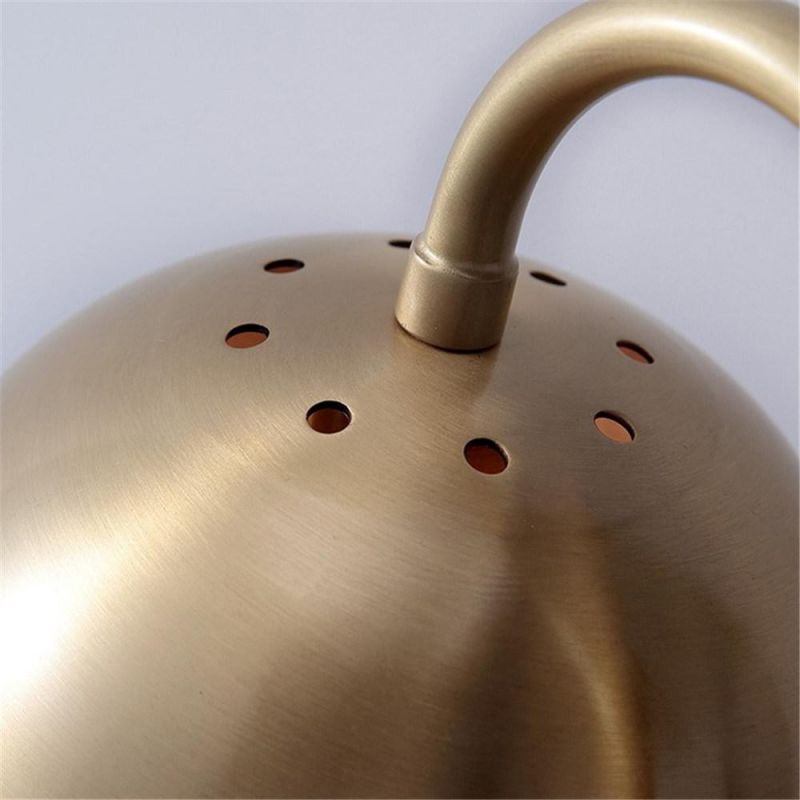 Modern Nordic Copper Plated Retro Table Lights Art Deco LED Desk Lamp Simple Study Reading Lamps Cafe Bedroom Bedside Table Lamp