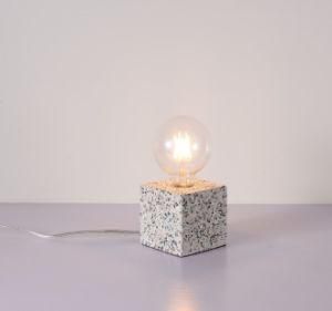 White Terrazzo Study Lamps for Home Decoration with E26 Socket