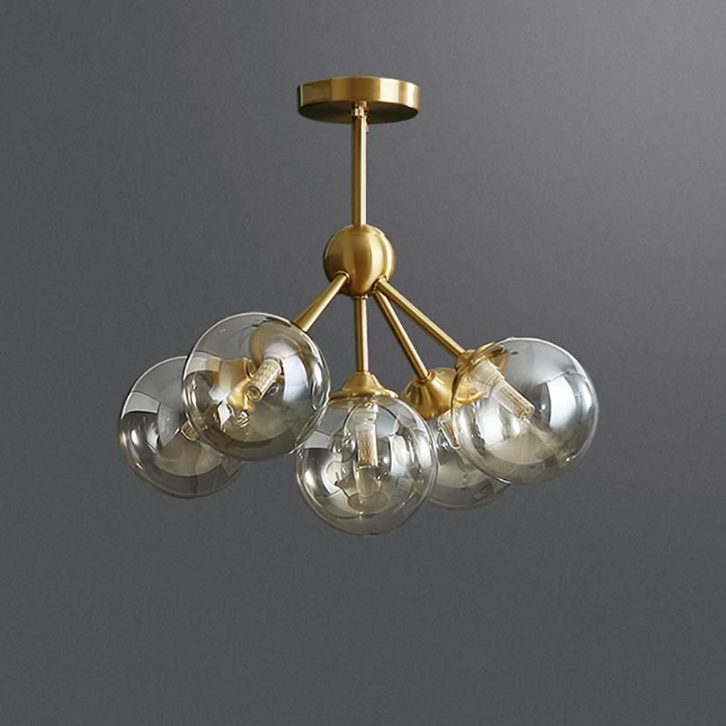 Bulb Modern Style Hotel Lobby Chandelier Bedroom Restaurant Pendant Lamp
