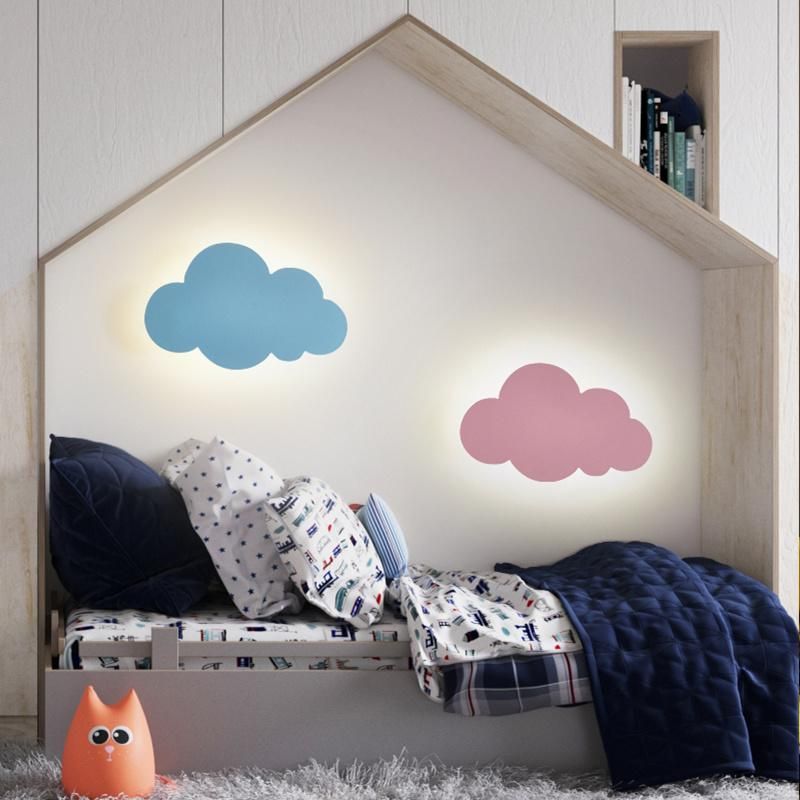Colored Cloud Shapes Wall Lamp Kid′s Children Bedroom Lamp Bedside Lamp