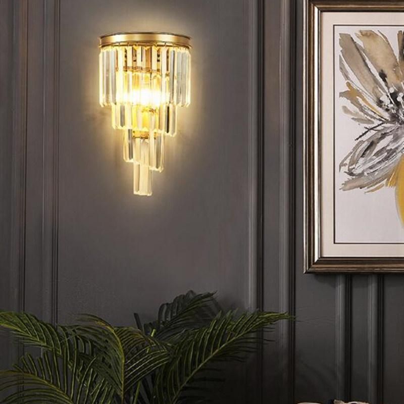 Modern Restaurant Crystal Wall Lamp Creative Art Loft Aisle Light Kitchen Bedroom Crystal Wall Light (WH-OR-153)