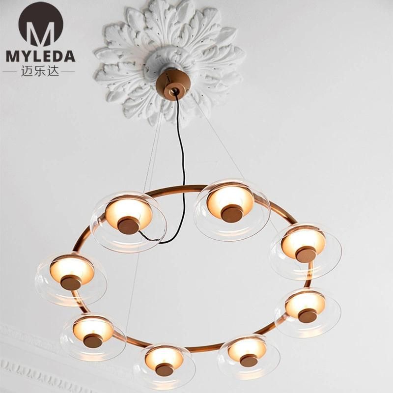 Hotel Simple Modern Glass Pendant Light